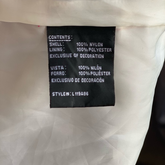 London Fog Girls Shiny Rose Gold Metallic Jacket🌫 - Picture 10 of 10